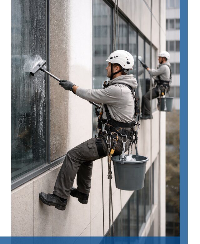 Мойка фасадов зданий в Истре под ключ от 356 р. | ВЫСОТНИК-Ста