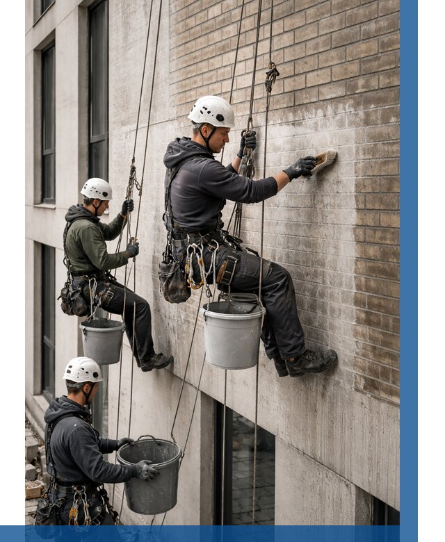 Удаление высолов с фасада в Истре от 254 р. | ВЫСОТНИК-Ста