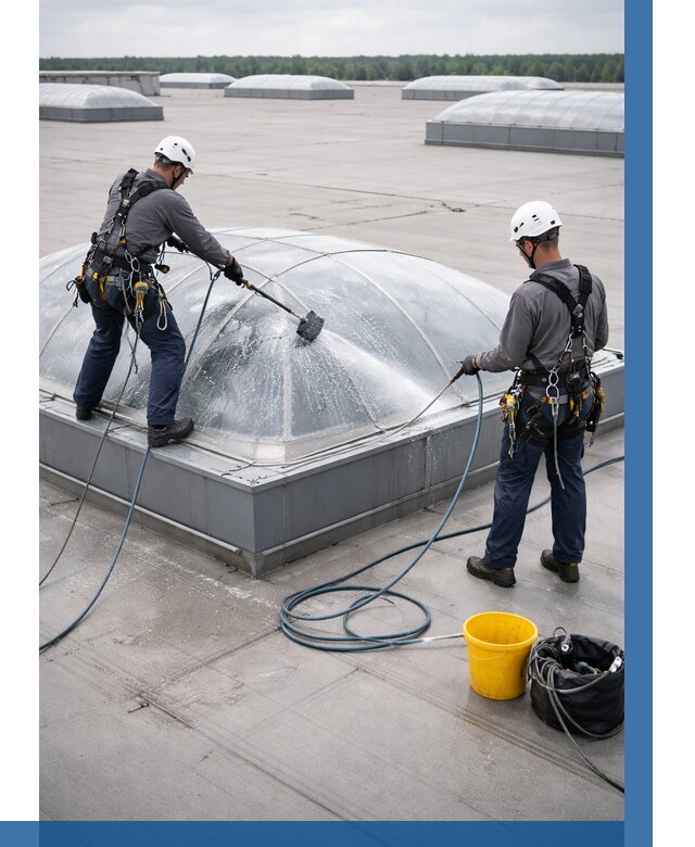 Мойка зенитных фонарей в Истре, заказать от 4572 р. | ВЫСОТНИК-Ста