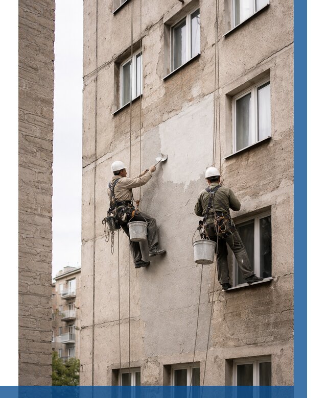 Косметический ремонт фасада в Истре от 1118 р. | ВЫСОТНИК-Ста