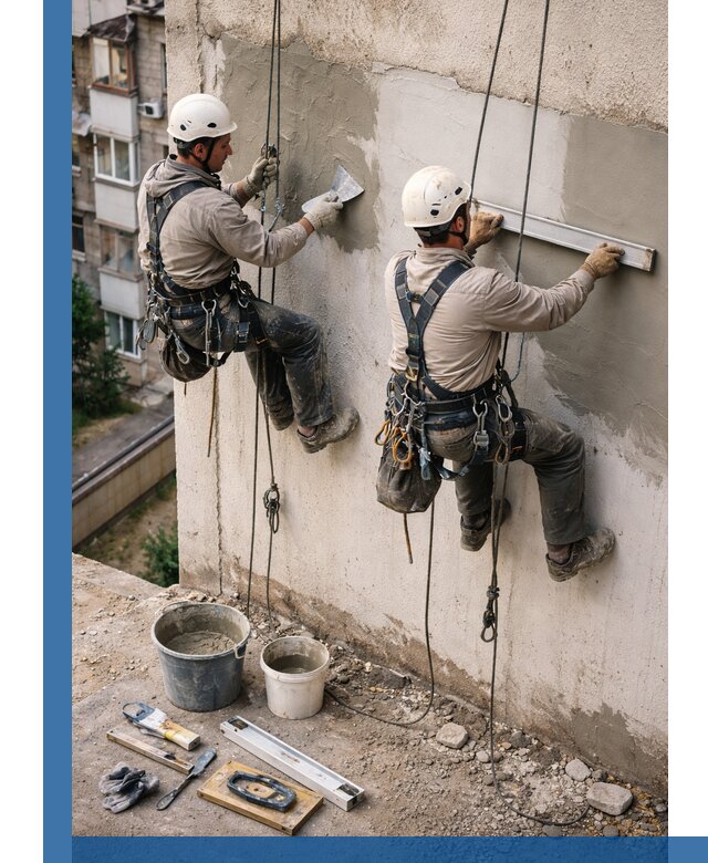 Комплексный ремонт штукатурного фасада с гарантией в Истре