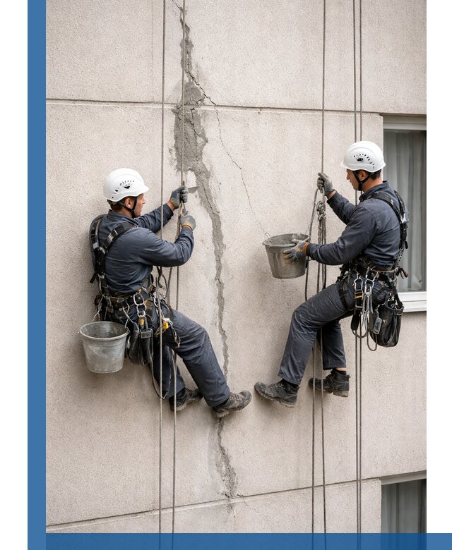 Заделка трещин на фасаде в Истре с гарантийным ремонтом