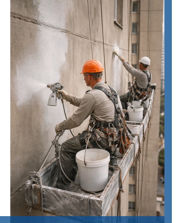 Грунтовка фасада на высоте в Истре от 122 р. | ВЫСОТНИК-Ста