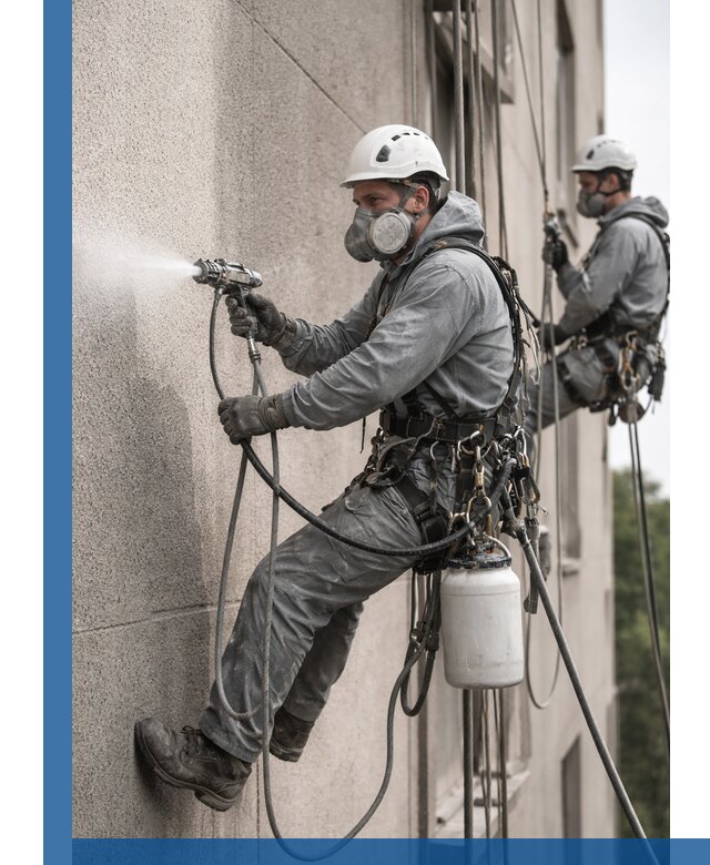 Безвоздушная покраска фасадов зданий в Истре профессионально