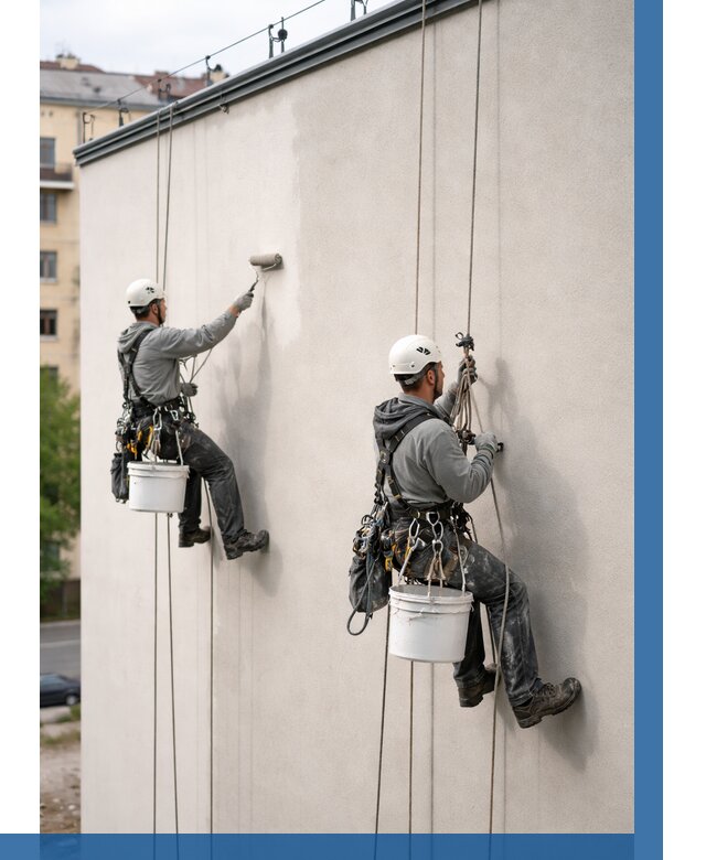 Покраска оштукатуренного фасада в Истре от 325 р. | ВЫСОТНИК-Ста