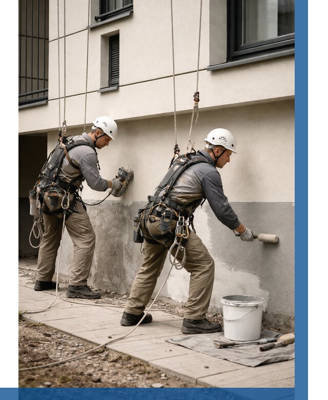 Окраска цоколя здания в Истре от 457 р. под ключ | ВЫСОТНИК-Ста