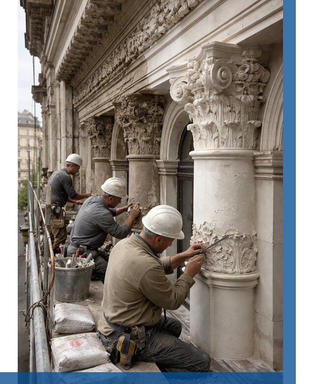 Реставрация фасадной лепнины в Истре от 2540 р. | ВЫСОТНИК-Ста