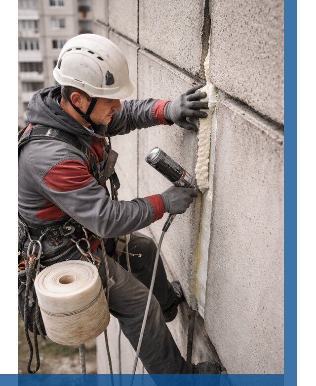 Утепление межпанельных швов в Истре от 711 р. | ВЫСОТНИК-Ста