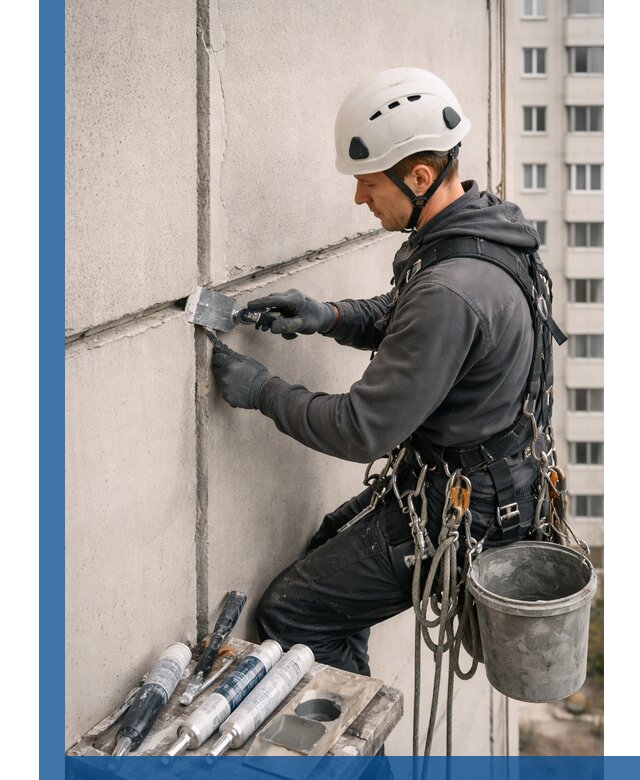 Ремонт межпанельных швов в Истре герметизация и восстановление