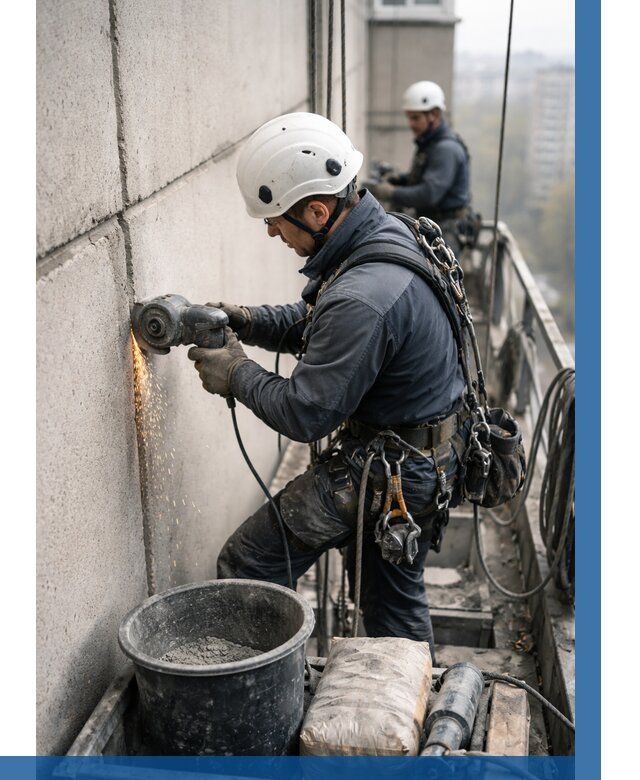 Штробление межпанельных швов в Истре от 1219 р. | ВЫСОТНИК-Ста