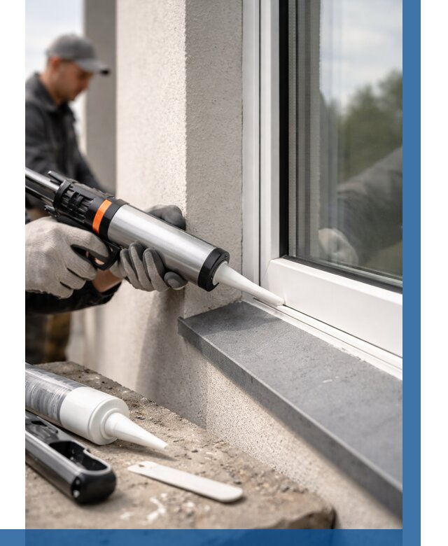 Герметизация монтажных швов окон в Истре от 660 р. | ВЫСОТНИК-Ста