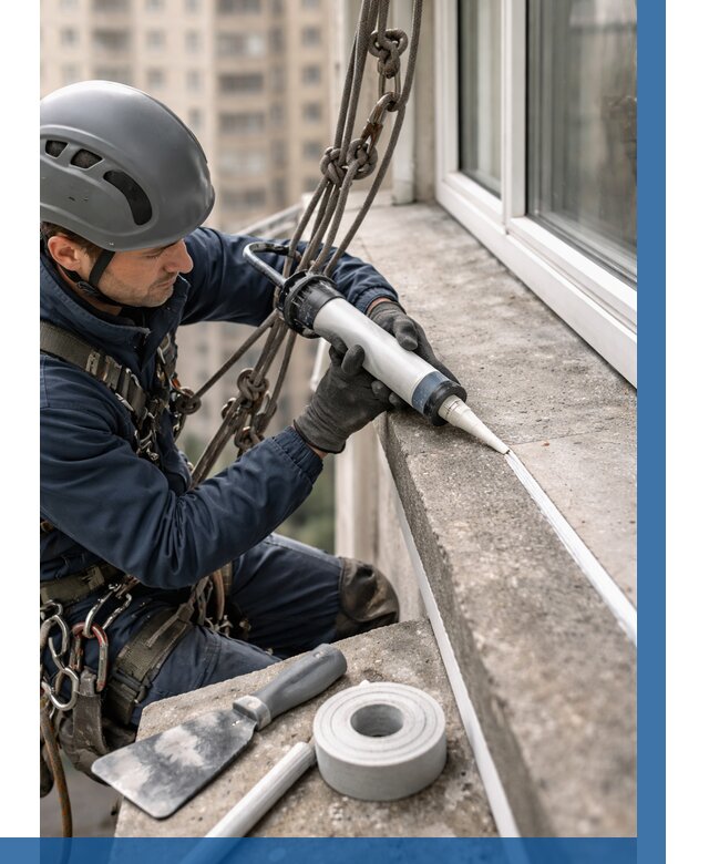 Герметизация балконного козырька в Истре от 4572 р. | ВЫСОТНИК-Ста