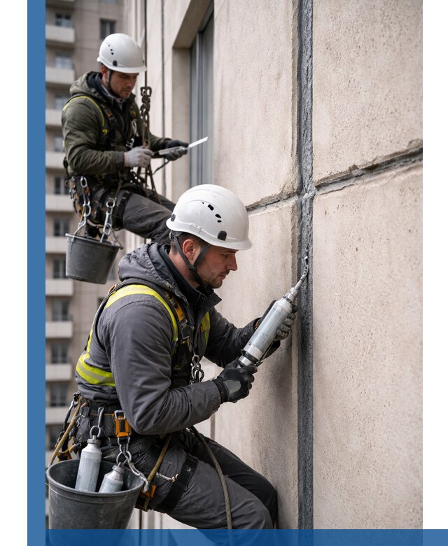 Герметизация деформационных швов фасада в Истре качественно