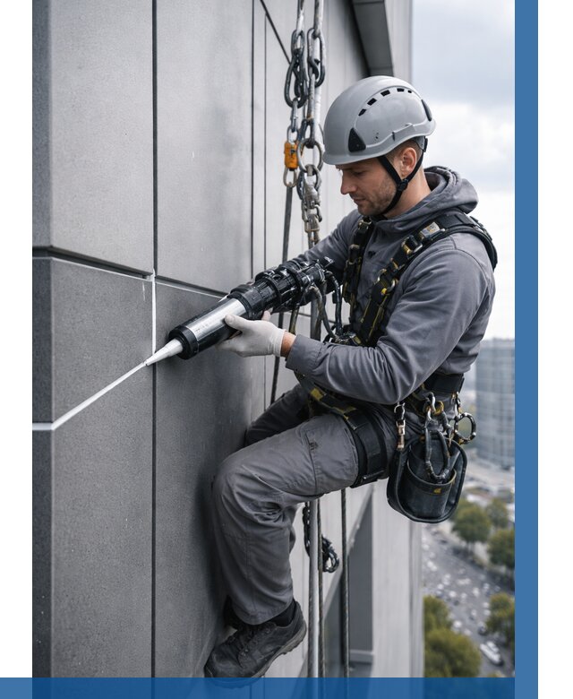 Герметизация стыков фасадных панелей в Истре от 6604 р.| ВЫСОТНИК-Ста