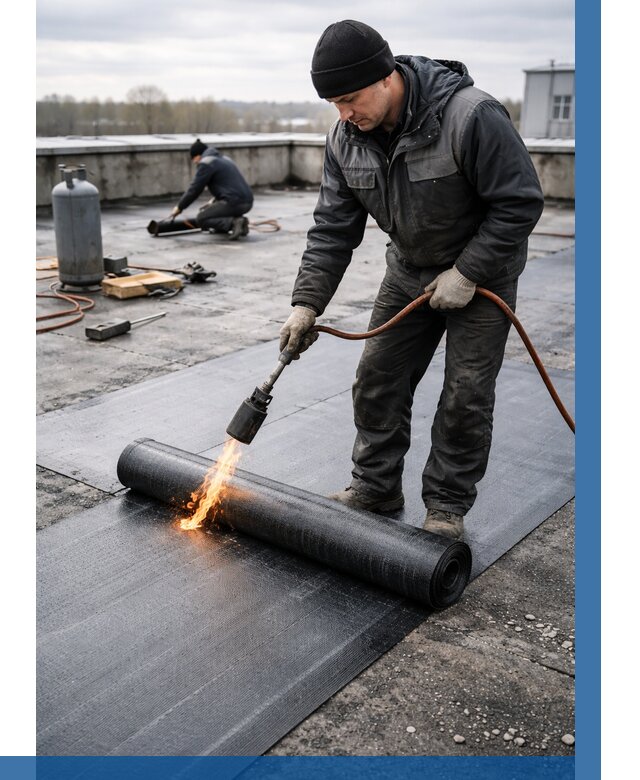 Ремонт наплавляемой кровли в Истре от 711 р. | ВЫСОТНИК-Ста