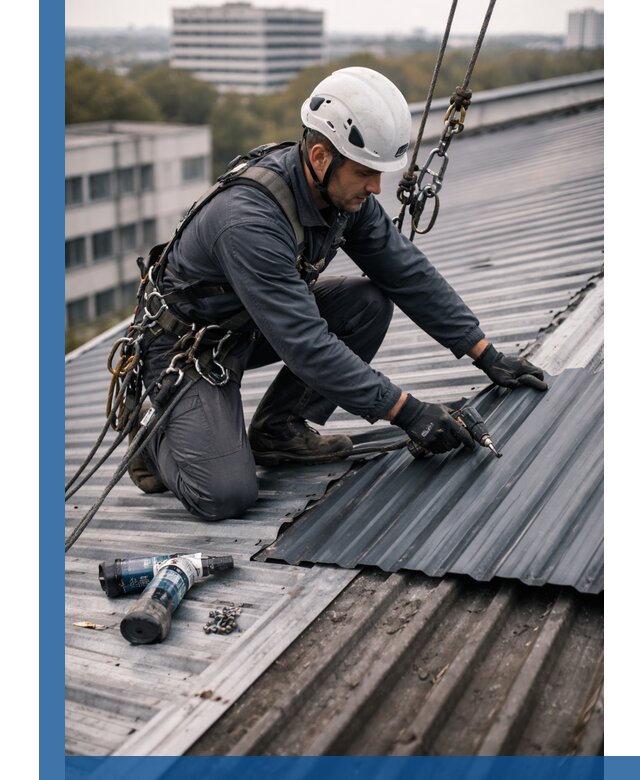 Ремонт профнастила на кровле в Истре, работы под ключ