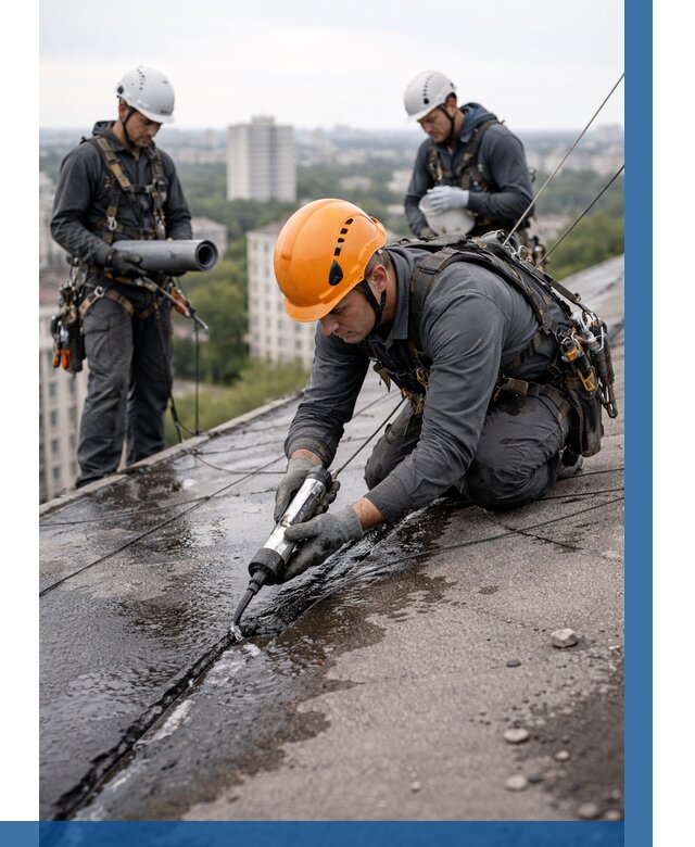 Устранение протечек кровли в Истре от 12192 р. | ВЫСОТНИК-Ста