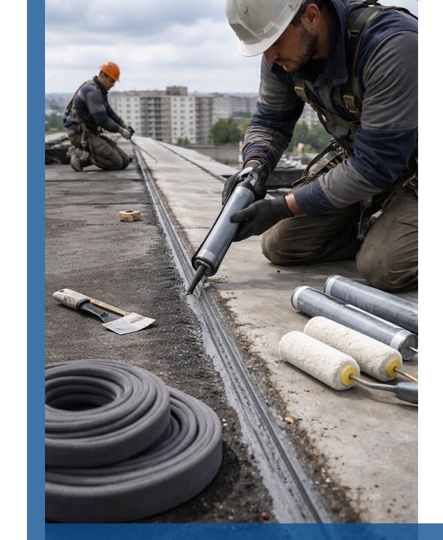 Герметизация швов кровли в Истре с гарантией герметичности