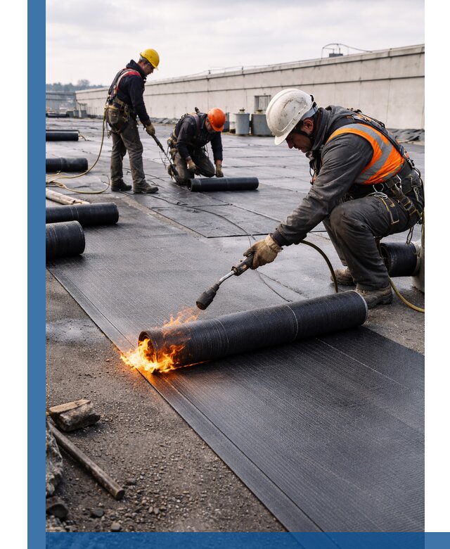 Монтаж наплавляемой кровли в Истре профессионально