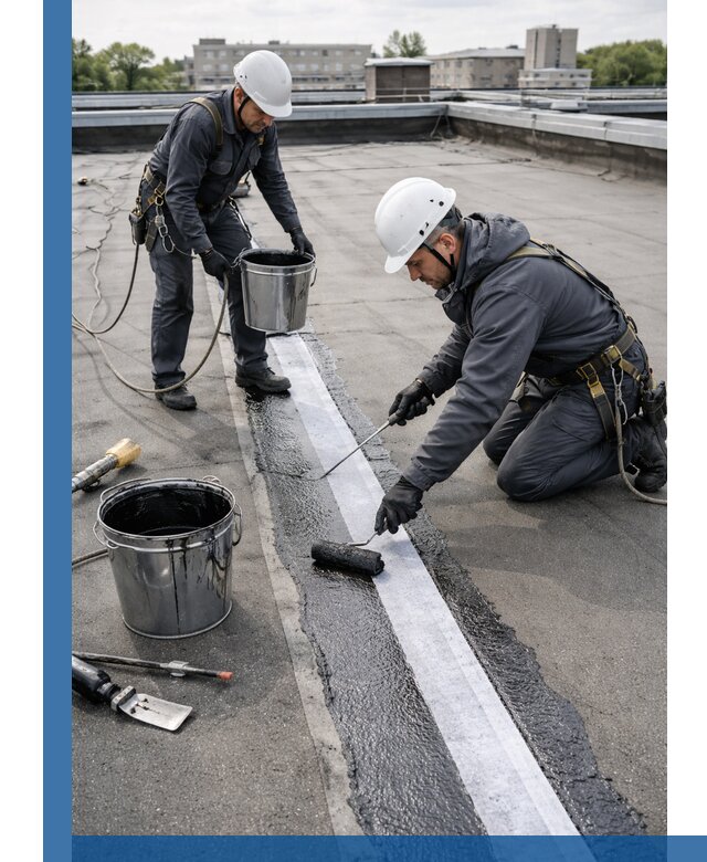 Гидроизоляция кровли мастикой в Истре надежная защита