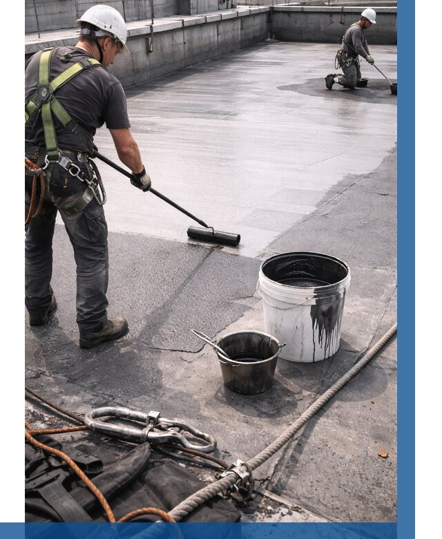 Гидроизоляция кровли жидкой резиной в Истре от 508 р. | ВЫСОТНИК-Ста