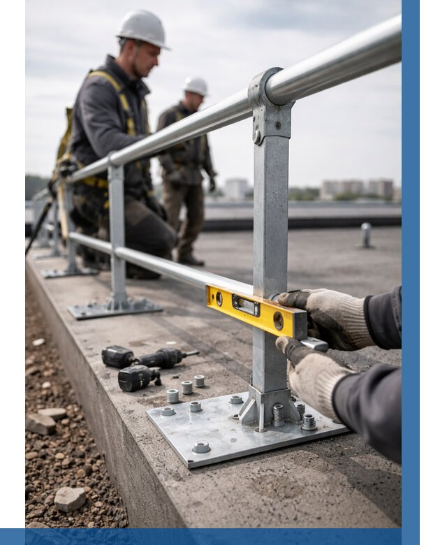 Монтаж кровельного ограждения в Истре от 1219 р. | ВЫСОТНИК-Ста