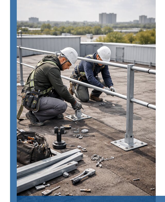 Монтаж кровельного ограждения в Истре под ключ с гарантией