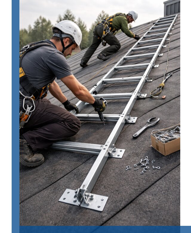 Профессиональный монтаж кровельной лестницы в Истре под ключ