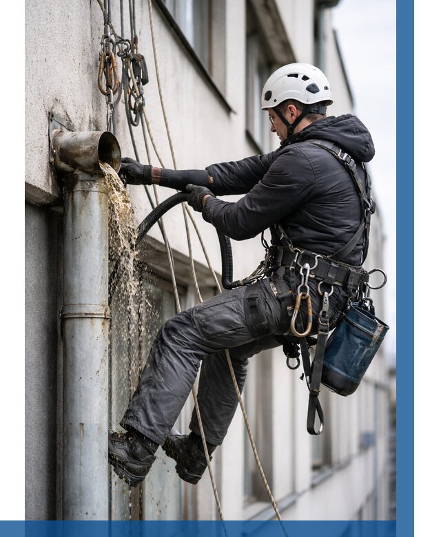 Прочистка водосточных труб в Истре от 3556 р. | ВЫСОТНИК-Ста