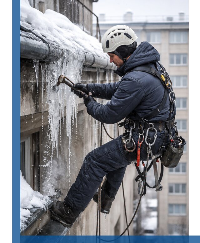 Удаление наледи и чистка водостоков в Истре оперативно и безопасно