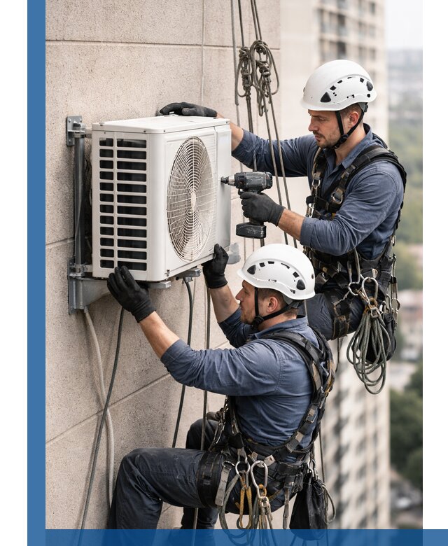 Монтаж внешнего блока кондиционера в Истре установка и крепление