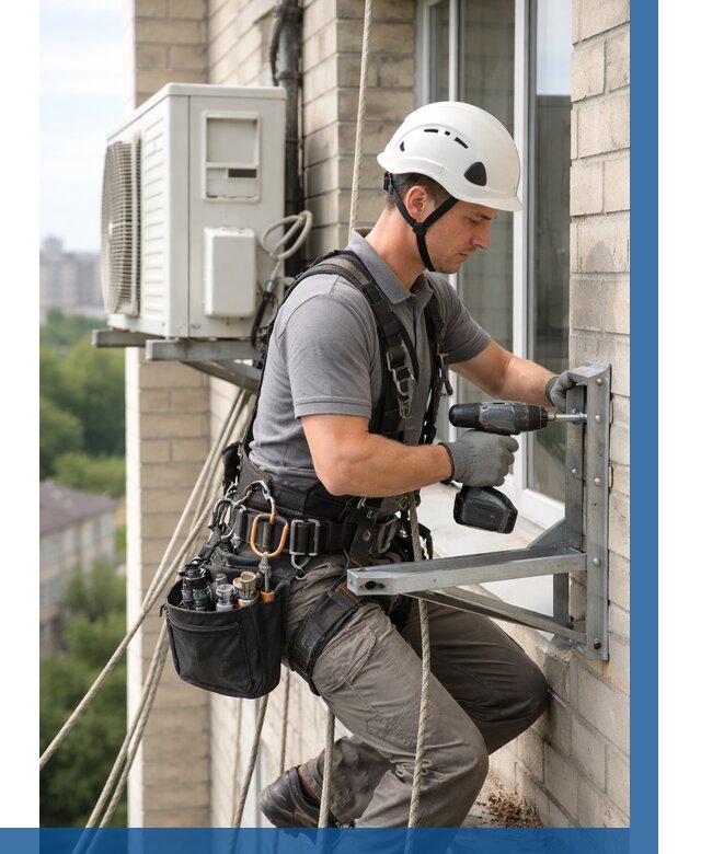 Установка кронштейнов кондиционера в Истре от 3556 р. | ВЫСОТНИК-Ста