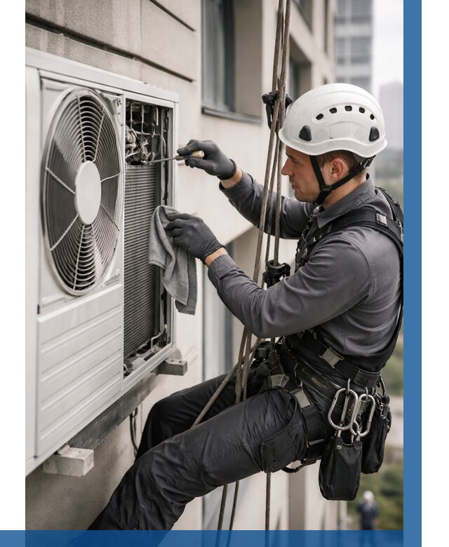 Обслуживание внешнего блока кондиционера в Истре от 2743 р.ВЫСОТНИК-Ста