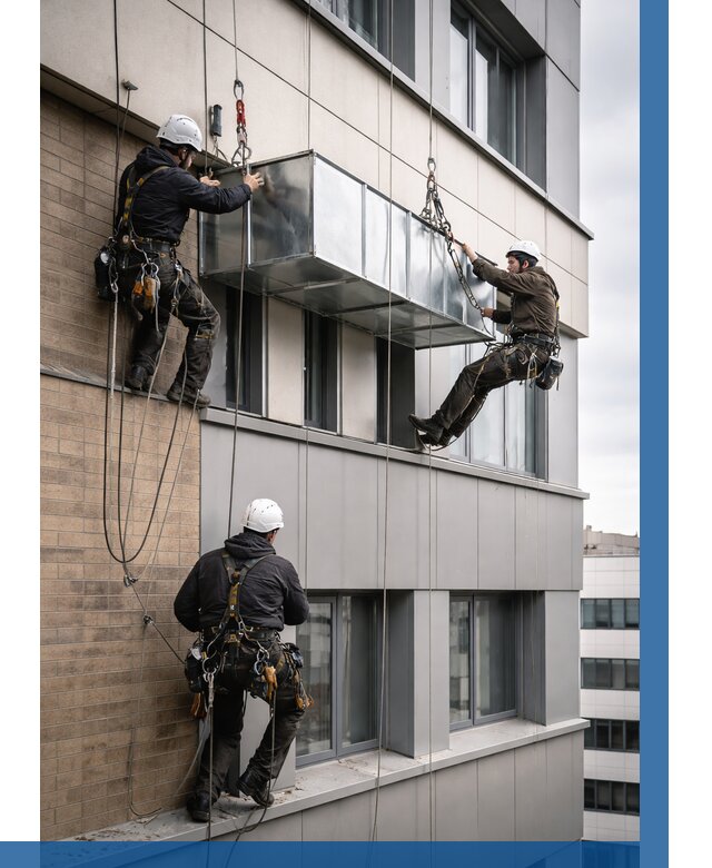 Монтаж воздуховодов на фасаде в Истре от 1524 р. | ВЫСОТНИК-Ста