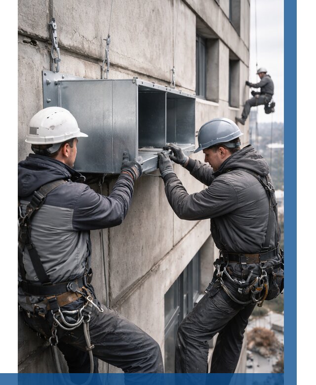 Монтаж вентиляционных коробов в Истре от 3048 р. | ВЫСОТНИК-Ста