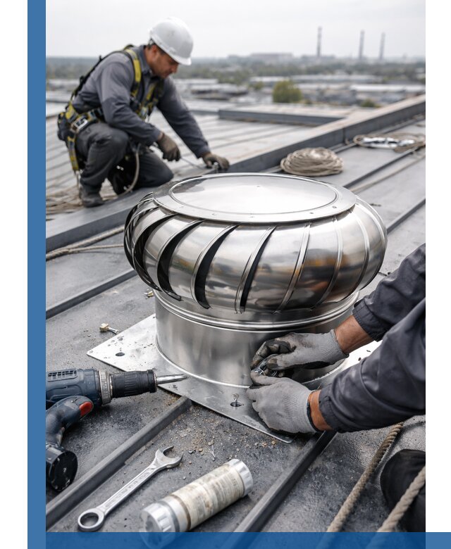 Установка дефлекторов на кровле в Истре профессионально