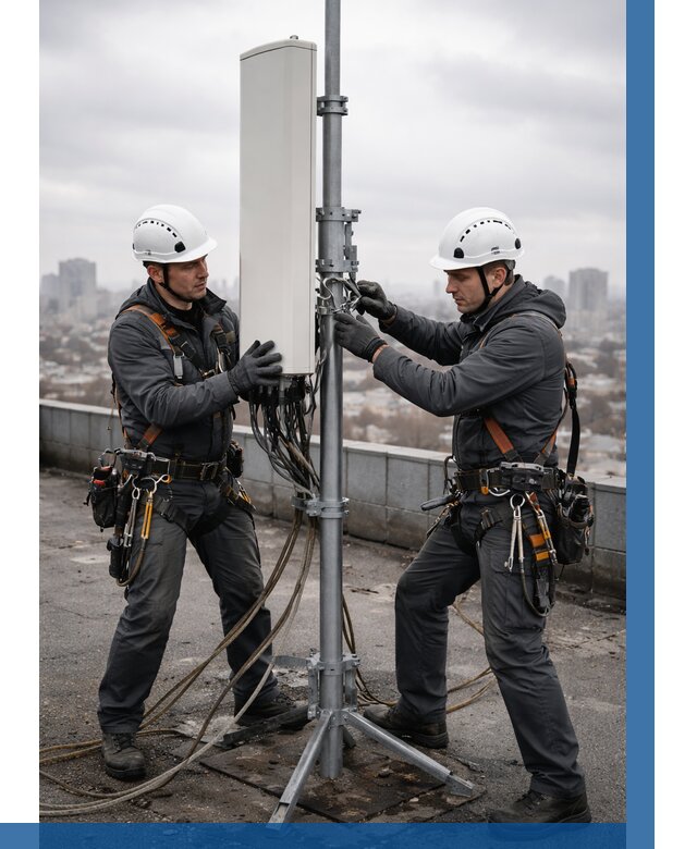 Монтаж антенн связи на крыше в Истре от 8636 р. | ВЫСОТНИК-Ста