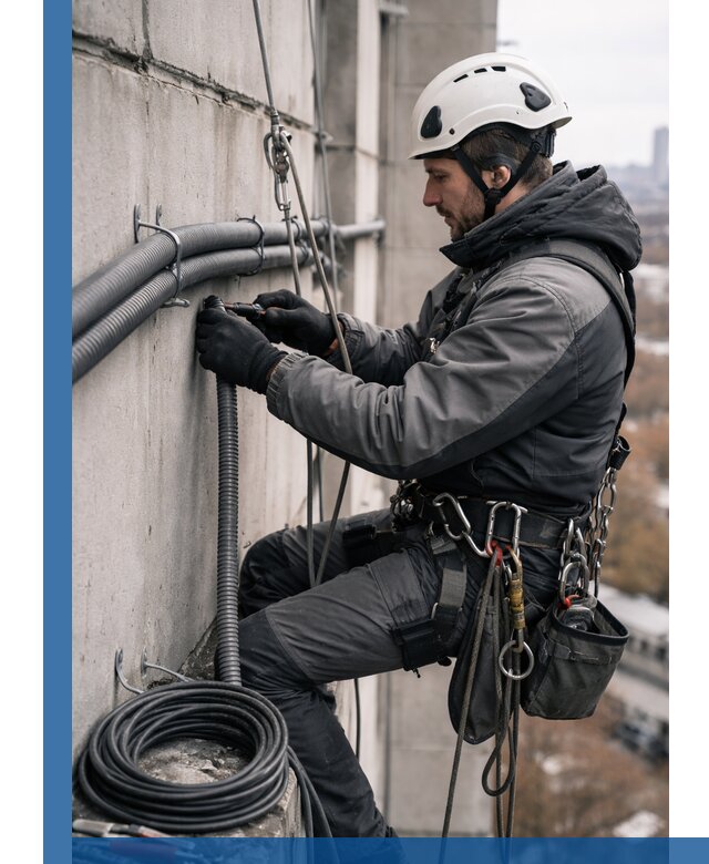 Профессиональный монтаж гофры для кабеля в Истре с гарантией