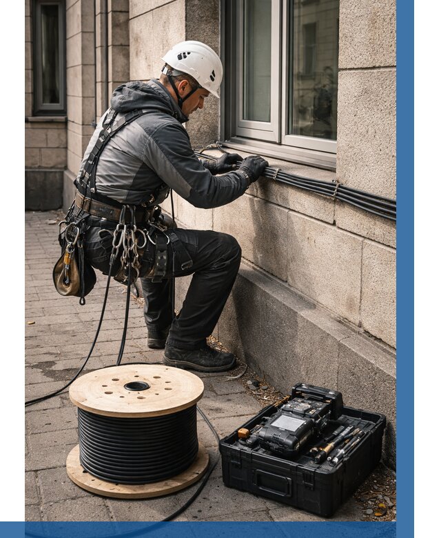 Прокладка оптоволоконного кабеля в Истре от 813 р. | ВЫСОТНИК-Ста