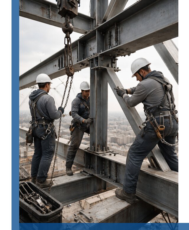 Профессиональный монтаж металлоконструкций на высоте в Истре