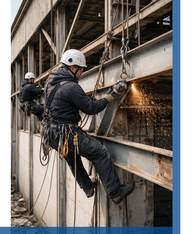 Демонтаж металлоконструкций на высоте в Истре от 6604р. |ВЫСОТНИК-Ста