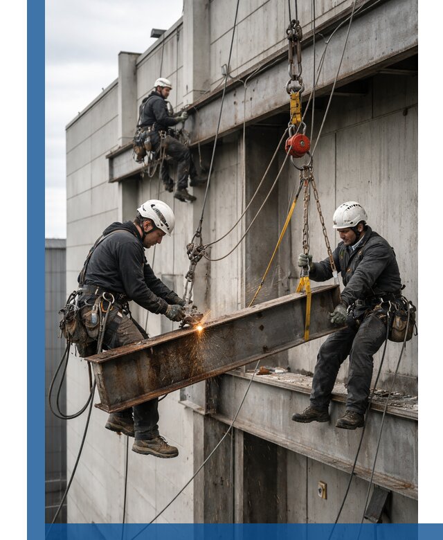 Демонтаж металлоконструкций на высоте в Истре под ключ