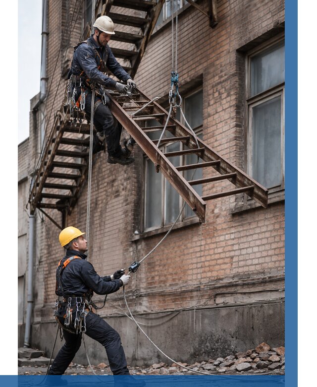 Демонтаж пожарной лестницы в Истре от 12192 р. | ВЫСОТНИК-Ста