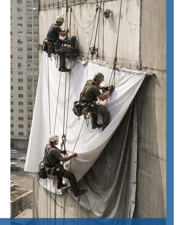 Замена баннерного полотна в Истре от 6604 р. | ВЫСОТНИК-Ста—заказать