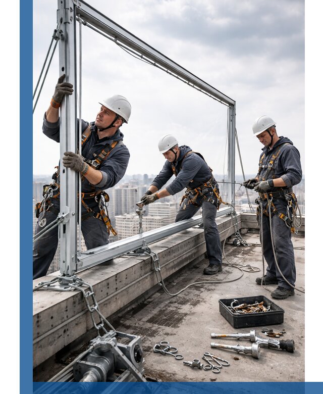 Монтаж крышных рекламных конструкций под ключ в Истре