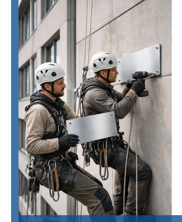 Монтаж табличек и указателей в Истре для зданий и сооружений