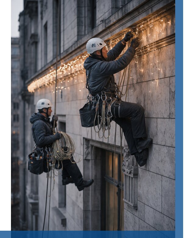 Монтаж новогодней иллюминации в Истре от 8636 р. | ВЫСОТНИК-Ста