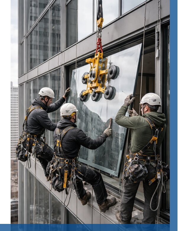 Фасадное остекление зданий под ключ в Истре от 10160 р. | ВЫСОТНИК-Ста