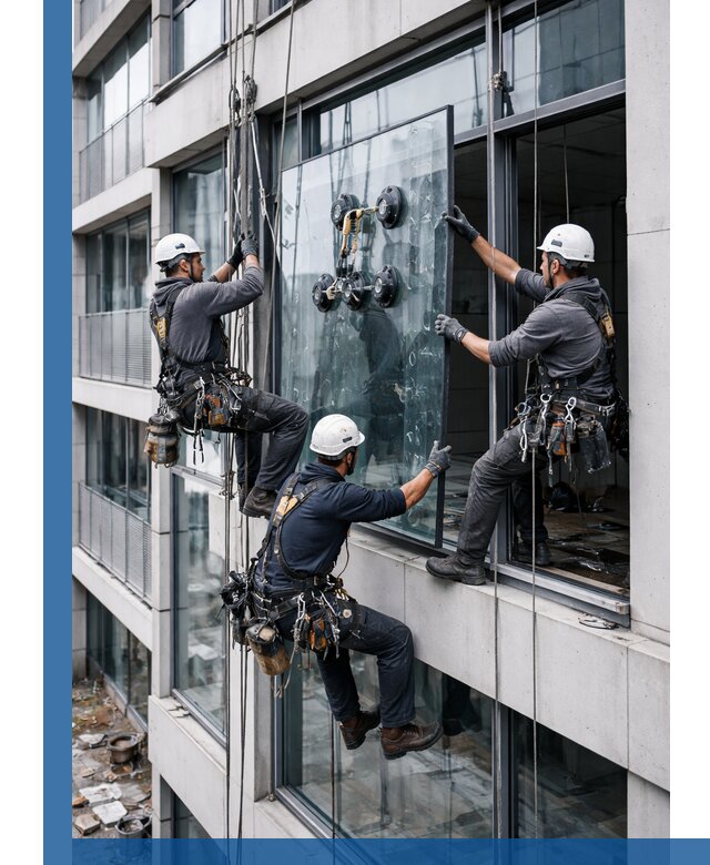 Фасадное остекление и монтаж витражей зданий в Истре под ключ