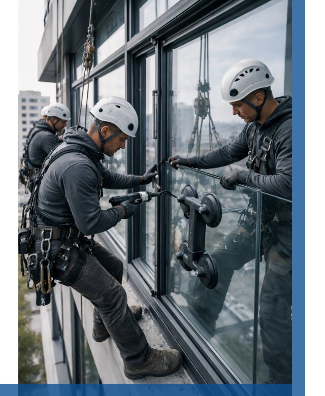 Витражное остекление зданий в Истре от 3556 р. | ВЫСОТНИК-Ста